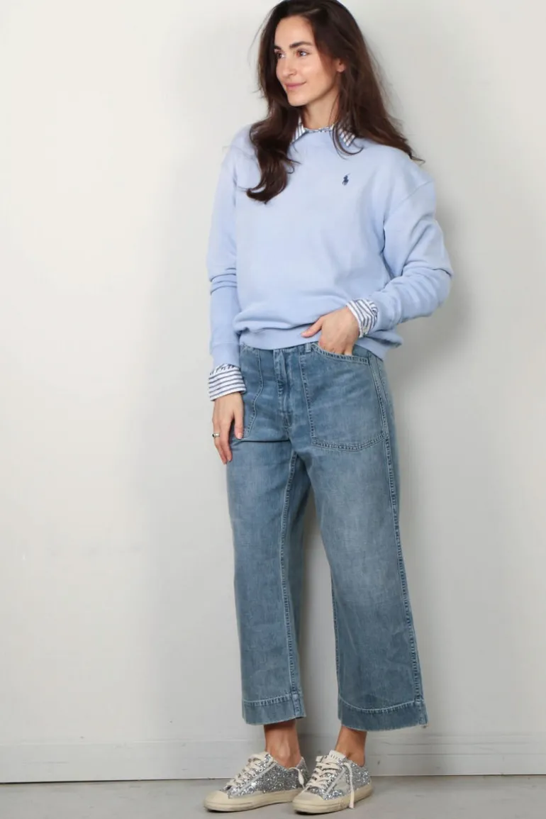Ralph Lauren sweater - PRL CN PO-LONG SLEEVE - CHAMBRAY BLUE
