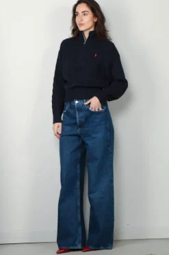 Ralph Lauren Sweater - Long Sleeve Pullover - Hunter Navy