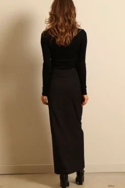 RÓHE coltrui - Fine merino - noir