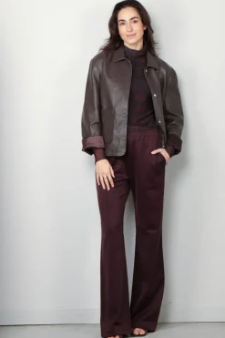 RÓHE Jasje - Leather Jacket With Patch Pockets - Earth