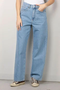 RÓHE Jeans - Low Waist Wide Leg Denim - Denim Blue