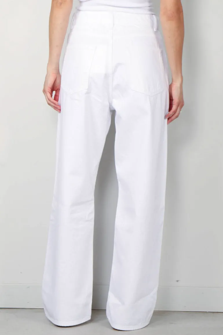 RÓHE Jeans - Low waist wide leg denim - Optic white
