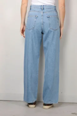 RÓHE Jeans - Low Waist Wide Leg Denim - Denim Blue