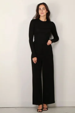 RÓHE longsleeve - Fine merino long sleeve - noir