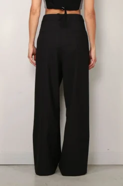 RÓHE pantalon - Wide leg tailored trousers - noir