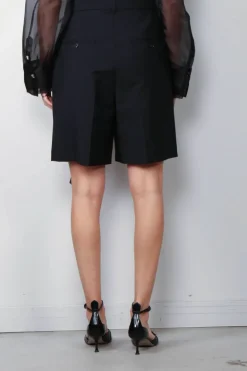 RÓHE Shorts - Tailored Shorts With Belt - Black
