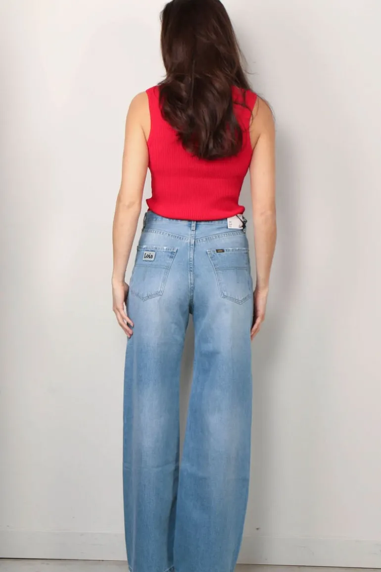 Rotate Top - Knit Sleeveless Top - Racing Red