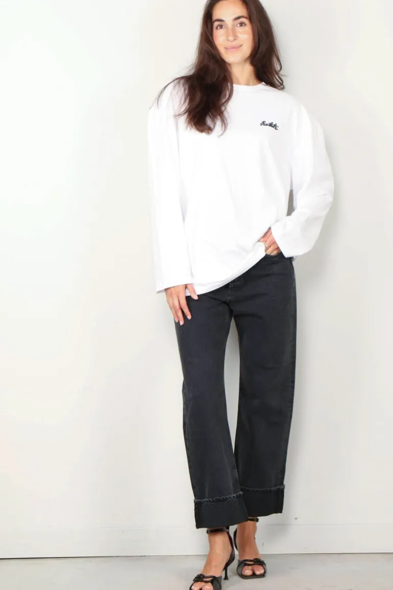 Rotate T-shirt - Long Sleeve T-Shirt - Bright white