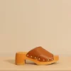 Scholl klompen - Pescura Wave - Cognac
