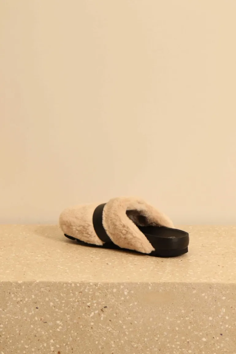 Scholl Sandalen - Alberta SynFur - Off-white