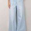 Sea Me Happy Broek - Super woody jeans strass - Light blue