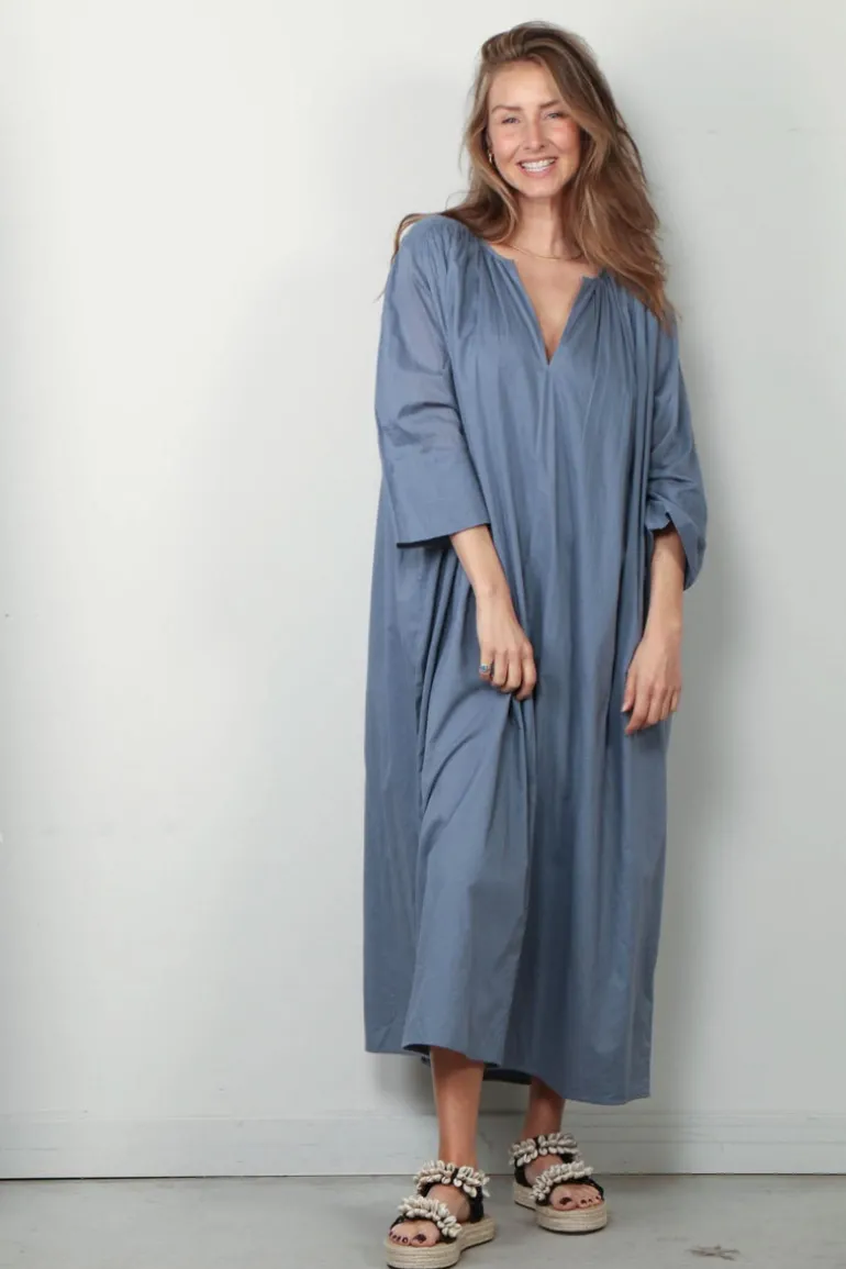Sea Me Happy Jurk - Sakura Dress - Steel Grey