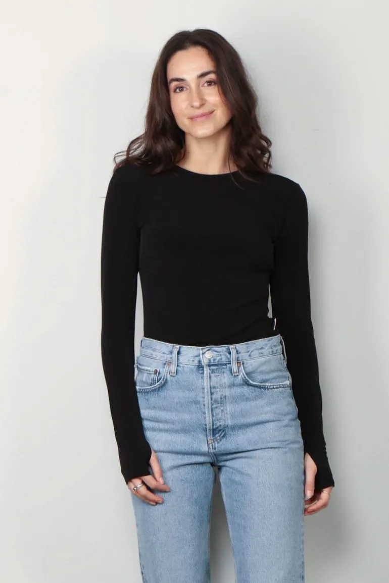 Sea Me Happy Top - Lee Top Mat - Black