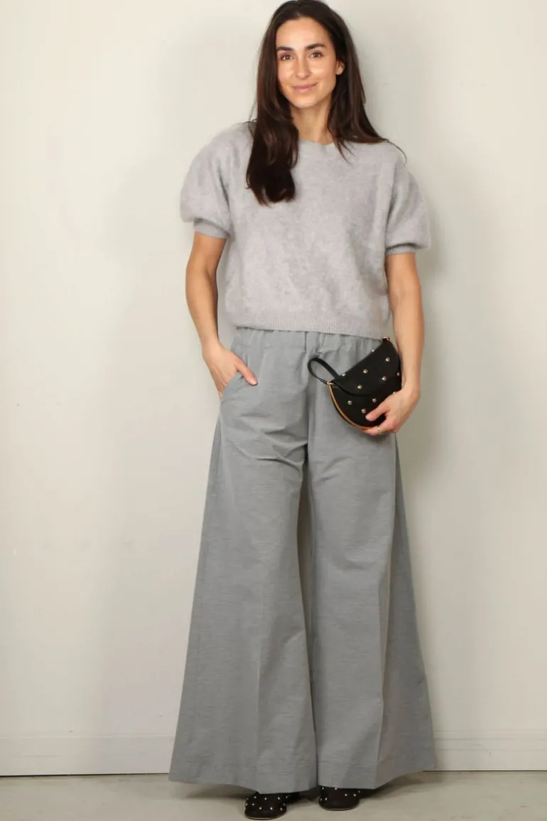 Sea Me Happy Broek - Super Woody Pants Poplin Melange - Grey