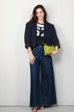Sea Me Happy Broek - Super woody jeans strass - Dark blue