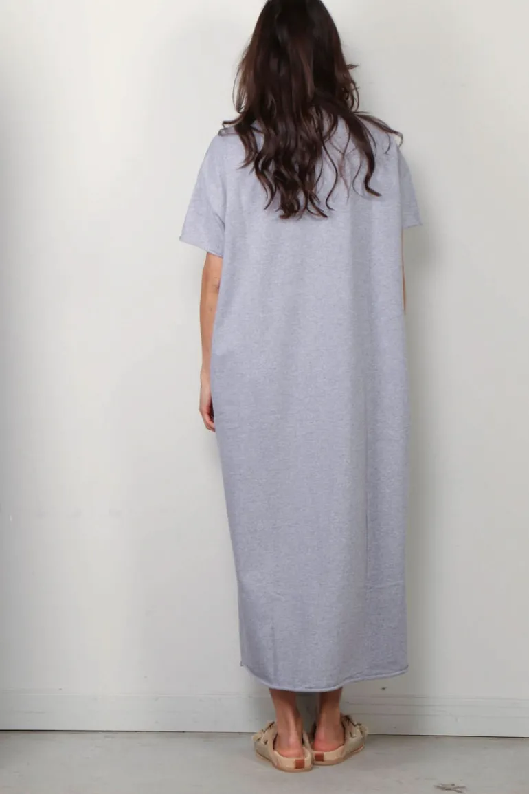 Sea Me Happy Jurk - Gigi Dress - Grey Melange