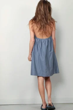 Sea Me Happy Jurk - Zahara Dress Short - Steel Grey