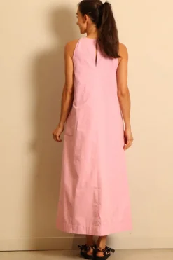 Sea Me Happy Jurk - Tonga Dress Poplin - Rose