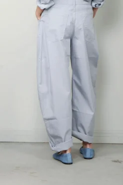 Sea Me Happy Broek - Nolita Pants Poplin - Silver