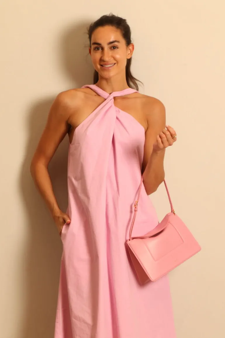 Sea Me Happy Jurk - Tonga Dress Poplin - Rose