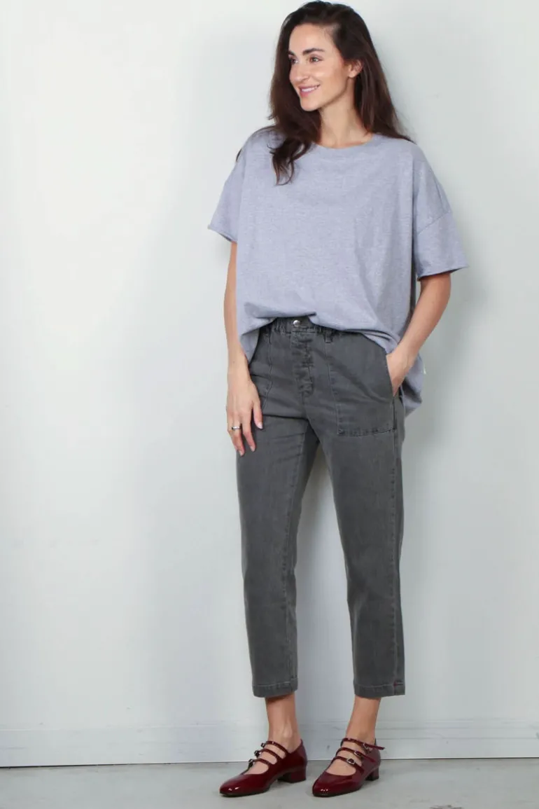 Sea Me Happy T-shirt - Gigi Tee - Grey Melange