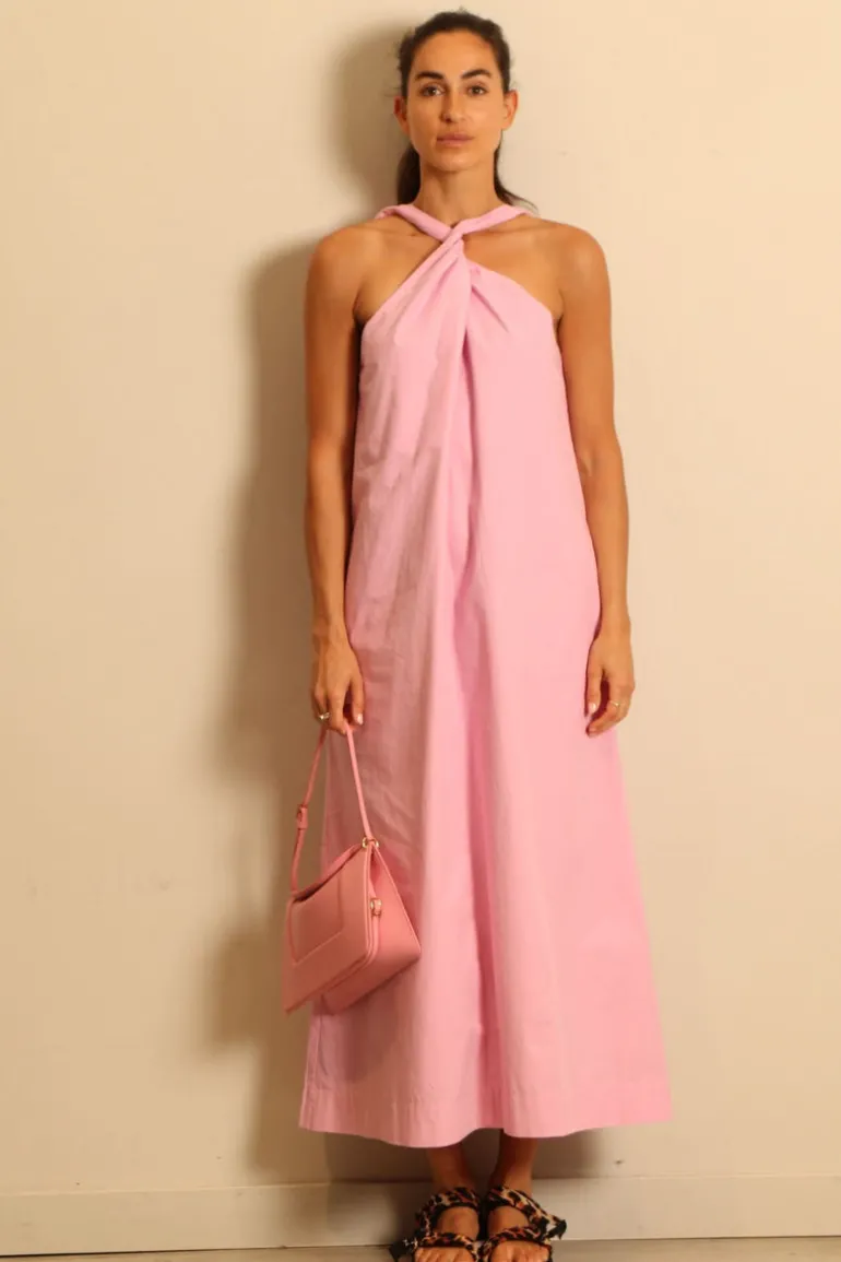 Sea Me Happy Jurk - Tonga Dress Poplin - Rose
