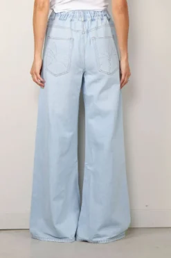 Sea Me Happy Broek - Super woody jeans strass - Light blue