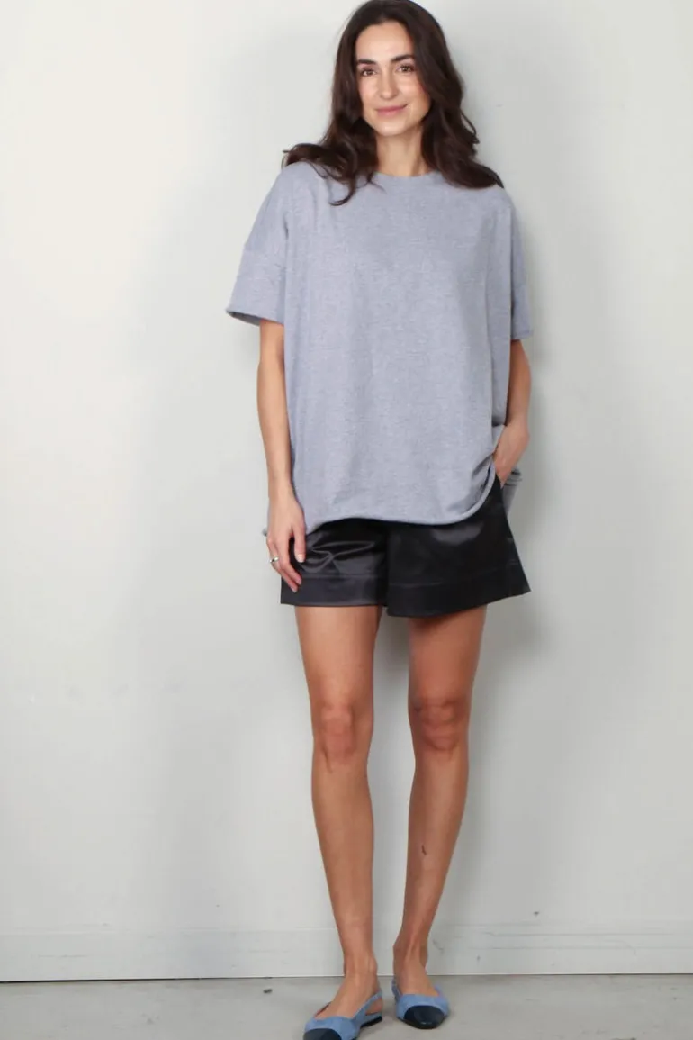 Sea Me Happy T-shirt - Gigi Tee - Grey Melange