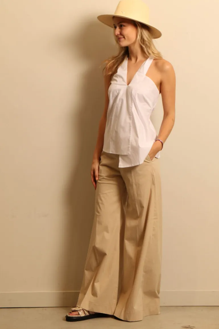 Sea Me Happy Broek - Super Woody Poplin - Sand