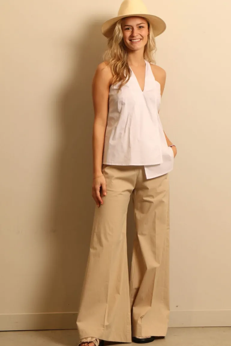 Sea Me Happy Broek - Super Woody Poplin - Sand