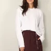6397 Shirt - Coverstitch Long Sleeve T - White