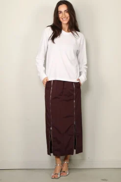 6397 Shirt - Coverstitch Long Sleeve T - White