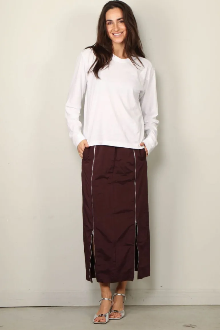 6397 Shirt - Coverstitch Long Sleeve T - White