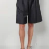 6397 Short - 3 Pleat Short - Asphalt