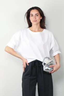 Suzie Kondi Top - Saria Solid Cotton Poplin - White