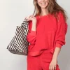 Suzie Kondi Sweater - Samos Oversize Sweatshirt Terry - Cherry