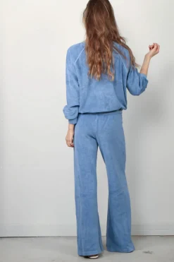 Suzie Kondi Sweater - Samos Oversize Sweatshirt Terry - French Blue