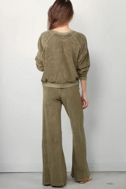 Suzie Kondi Sweater - Samos Oversize Sweatshirt Terry - Juniper