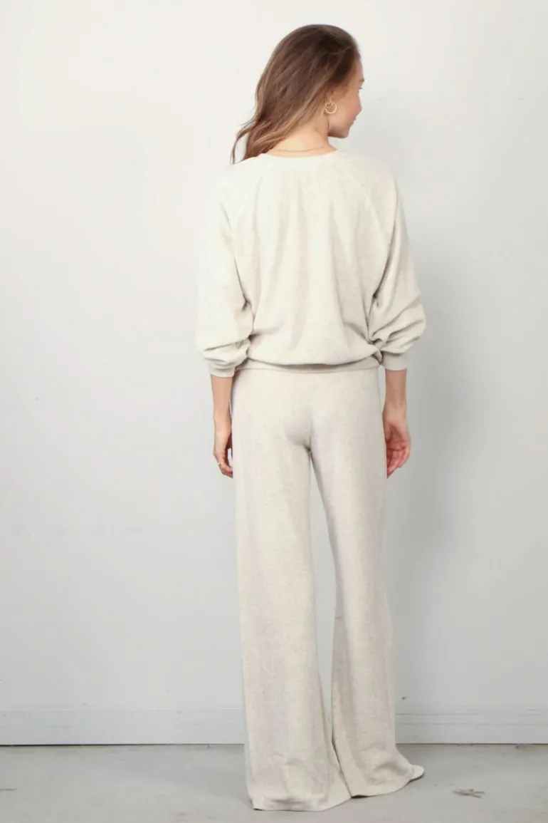 Suzie Kondi Sweater - Samos Oversize Sweatshirt Heather Terry - Oatmeal