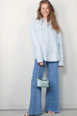 Suzie Kondi Broek - Zephyra FlareTerry - French Blue