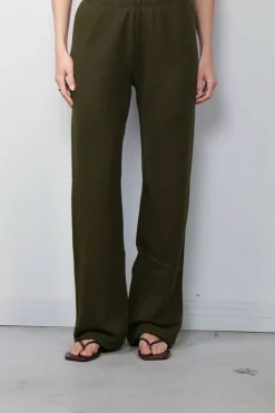 Éterne Broek - Straight Leg Sweatpant - Moss
