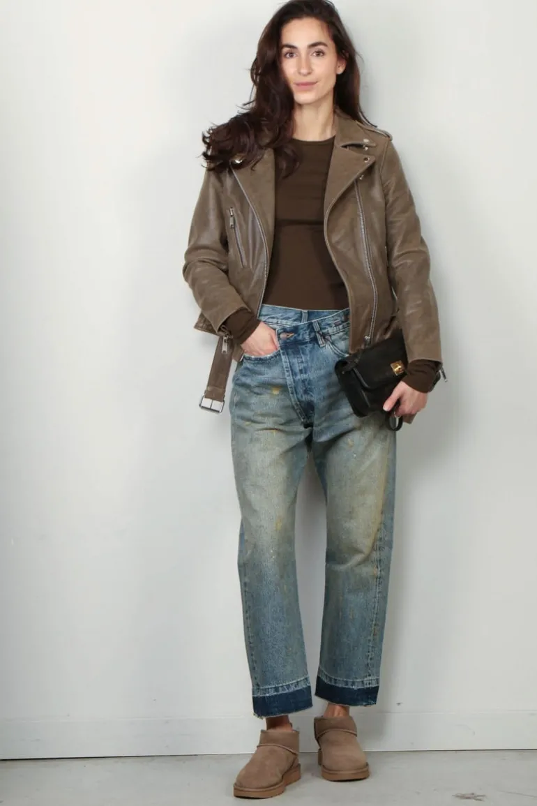 Éterne Top - Long Sleeve Fitted Top - Moss