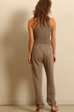 Éterne top - HIGH NECK FITTED TANK - clay