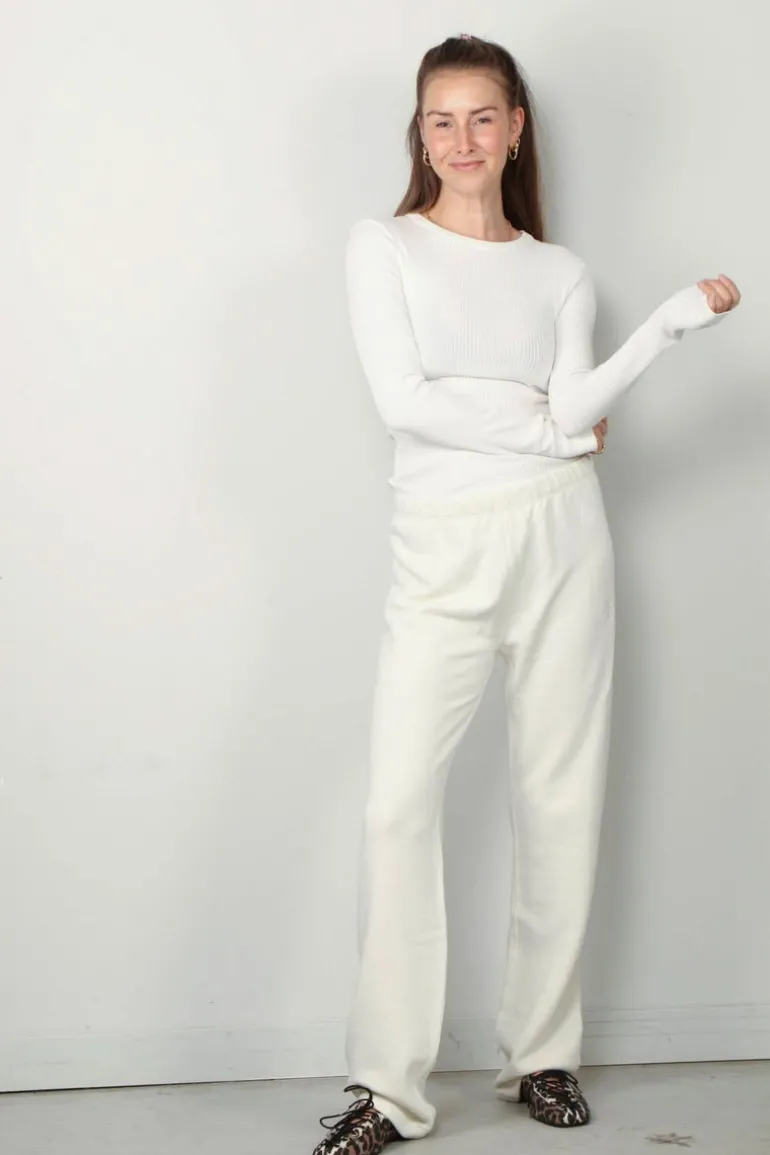Éterne jogging - STRAIGHT LEG SWEATPANT - cream