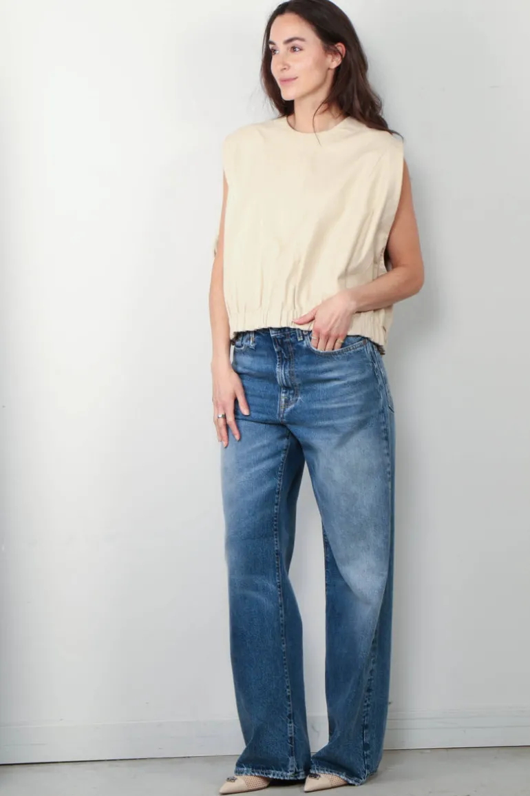 The Collectives Top - LouLou Studio Leather - Beige