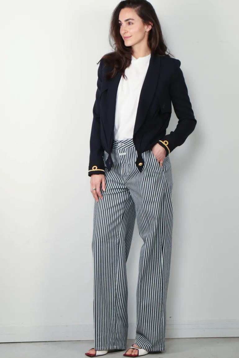 The Collectives Blazer - Balenciaga Cropped - Blue