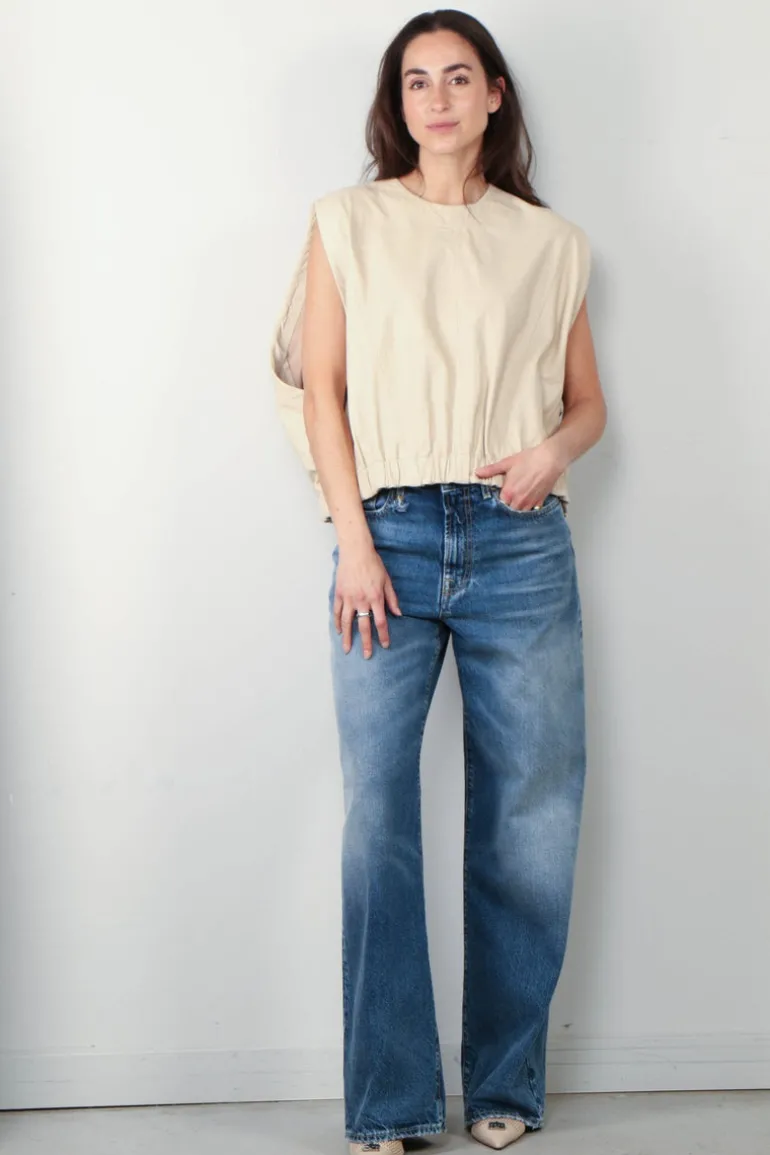 The Collectives Top - LouLou Studio Leather - Beige