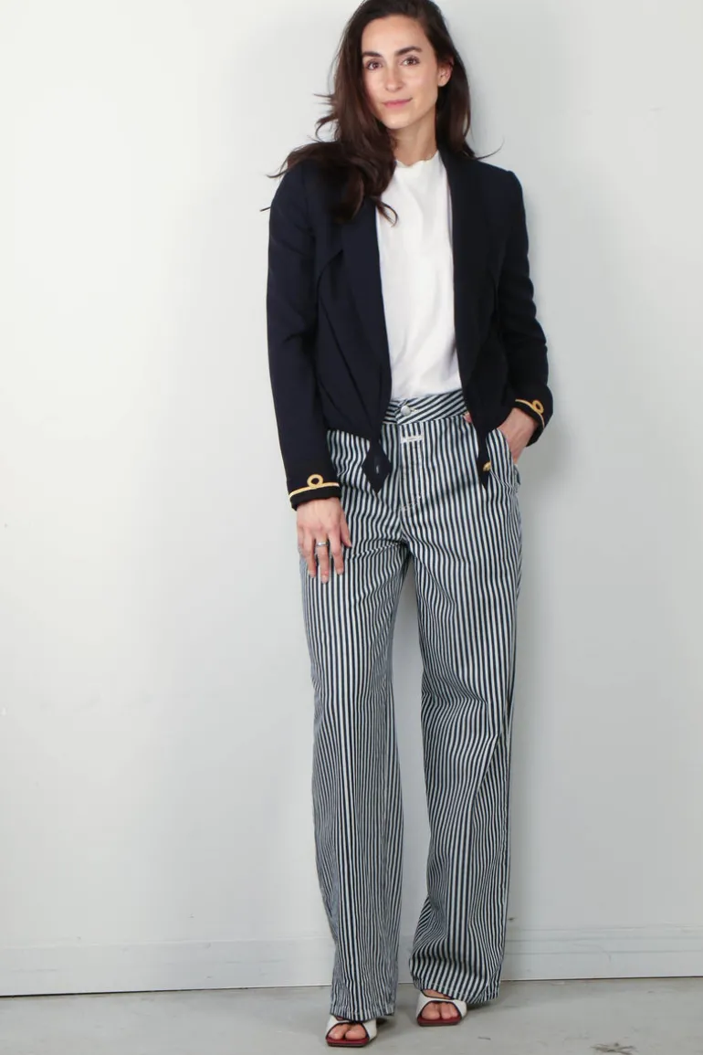 The Collectives Blazer - Balenciaga Cropped - Blue