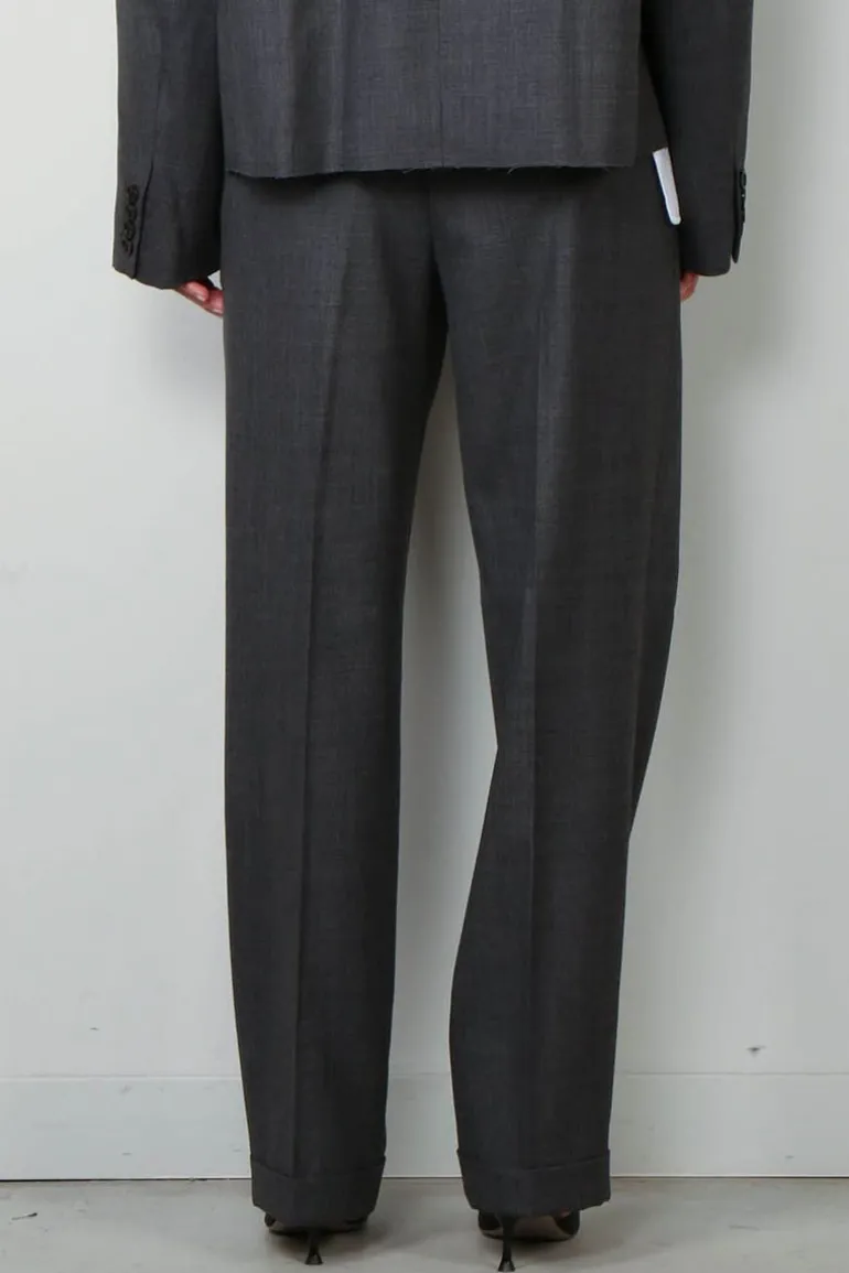 Tibi Broek - Ellis suiting derrick trouser - Grey multi