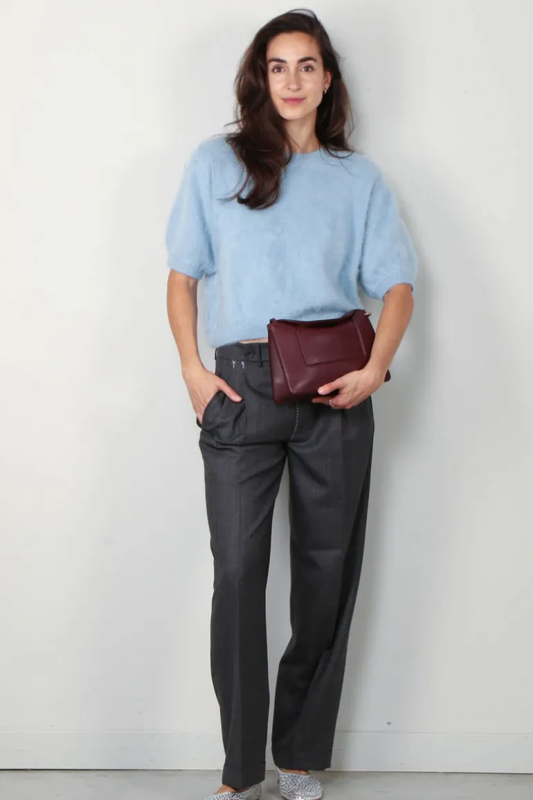 Tibi Broek - Ellis suiting derrick trouser - Grey multi